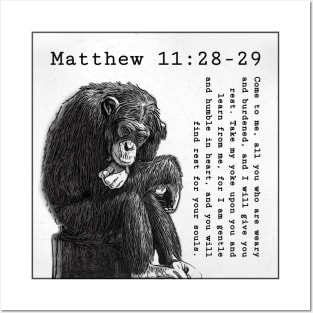 Matthew 11:28-29 Posters and Art